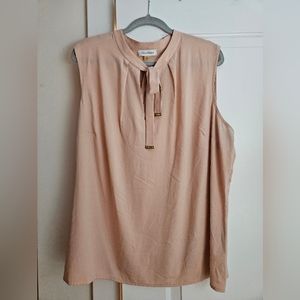 $5 bundled Calvin Klein plus blush pink sleeveless top 2x